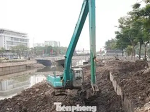 Dự án dẫn nước lưu vực sông Tô Lịch hơn 680 tỷ gặp khó trong việc tìm bãi đổ đất thải
