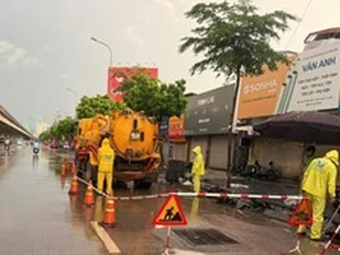 Hà Nội khắc phục nhanh các điểm ngập sau trận mưa lớn