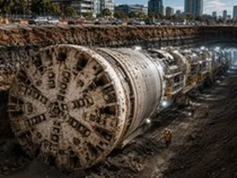Phát hiện cỗ máy dài 100 m, nặng 3.500 tấn âm thầm 'biến mất' dưới lòng đất, mang theo 20 người làm việc ngày đêm: Bí mật phía sau siêu dự án hơn 10,7 tỷ USD lộ diện