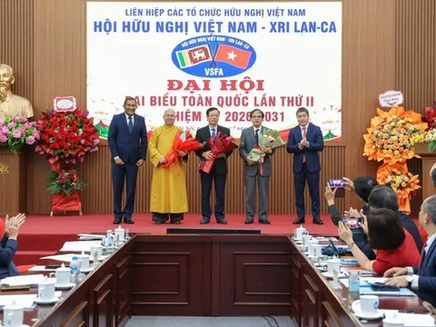 Hội hữu nghị Việt Nam - Sri Lanka nhiệm kỳ 2026-2031: Ưu tiên kết nối địa phương, doanh nghiệp và trường đại học