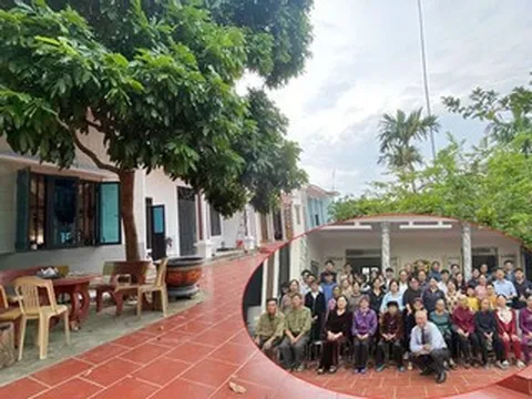 3 anh em họ ở Hưng Yên xây nhà chung sân, chung cổng trên mảnh đất 1.400m2