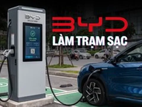 Trạm sạc BYD 'lộ diện' tại Việt Nam: Không phải loại công suất siêu cao, mỗi lần chỉ sạc được 1 xe