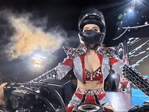 Hoa hậu Yến Nhi ngã xe mô tô gây xôn xao đêm chung kết Miss Grand Vietnam 2026