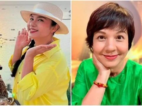 MC Diễm Quỳnh trẻ trung ở tuổi 54, Việt Trinh xinh đẹp thưởng thức trà chiều