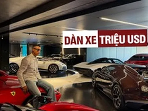 Cristiano Ronaldo khoe khéo garage triệu USD: Toàn siêu phẩm giới hạn, quy tụ dàn Bugatti và Ferrari đắt đỏ