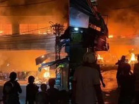 Công an TP Đồng Nai thông tin vụ cháy lớn tại chợ Biên Hòa