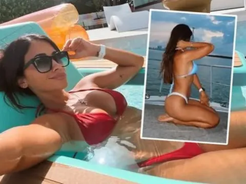Vợ người mẫu của Messi đăng ảnh mặc bikini và phản ứng của bạn gái Ronaldo