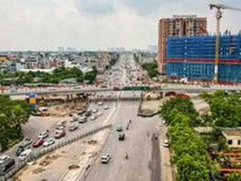 Toàn cảnh hầm chui 6 làn xe ở Hà Nội sau 9 tháng thi công
