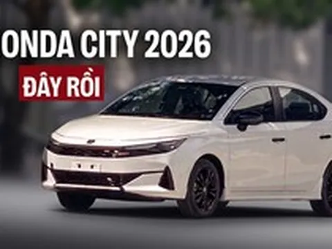 Honda City 2026 lộ diện trong nhà máy ở Việt Nam: Thiết kế mới long lanh hơn hẳn, dễ có màn lớn, phanh điện tử, cạnh tranh Vios