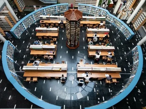 Bên trong thư viện của trường đại học top đầu châu Á