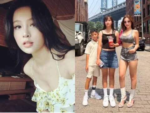 “Búp bê sống” Hà thành U40 chụp hình cạnh con gái cấp 2 như chị em, sống trong cung điện đại gia Sài thành xây tặng