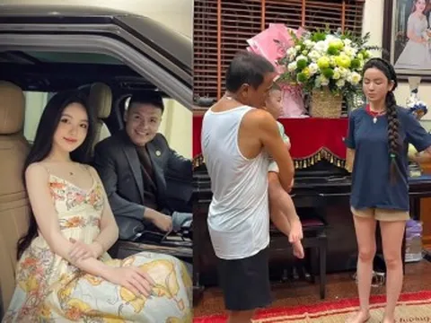 Chu Thanh Huyền phạt con nhưng ai cũng chú ý phản ứng của Quang Hải và bố chồng đứng bên cạnh