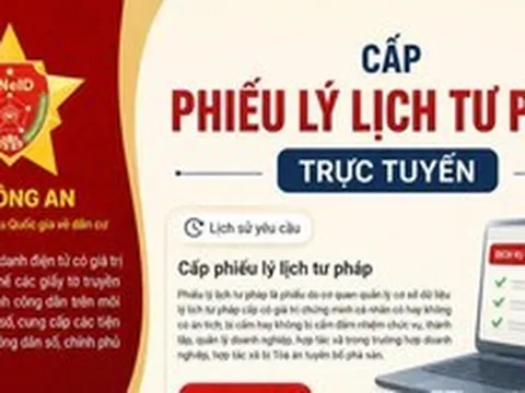 Các bước thực hiện cấp Phiếu lý lịch tư pháp trực tuyến