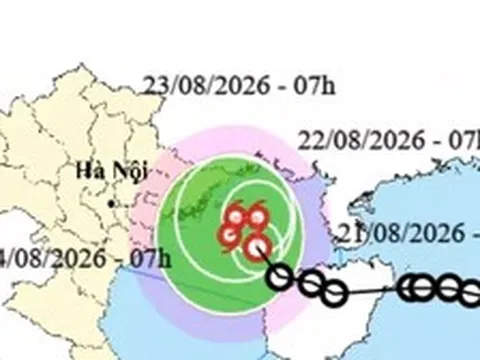Áp thấp nhiệt đới di chuyển kỳ dị, có thể tan trên vịnh Bắc Bộ