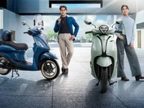 Yamaha Grand Filano Hybrid trình làng màu mới đe dọa Honda Lead bằng công nghệ tiết kiệm xăng vượt trội