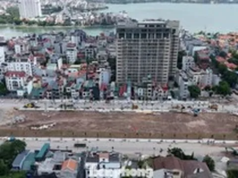 Tuyến đường trục cảnh quan, công viên văn hóa tâm linh ven Hồ Tây gấp rút về đích