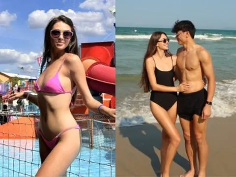 Búp bê Ukraine cao 1m73 bí mật làm đám cưới với nam cầu thủ Việt, sinh con trai nổi tiếng MXH