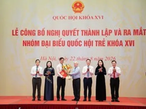 Công bố Nghị quyết thành lập Nhóm đại biểu Quốc hội trẻ khóa XVI