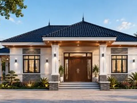 Chi phí xây nhà mái Nhật 4 phòng ngủ 180m² bao nhiêu?