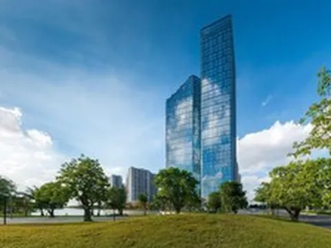 Tập đoàn của tỷ phú Phạm Nhật Vượng có 1 tòa tháp 45 tầng, cao gần 200m, tiêu chuẩn tương đương “đại bản doanh” Apple, Intel, từng được trao giải thưởng tại Mỹ