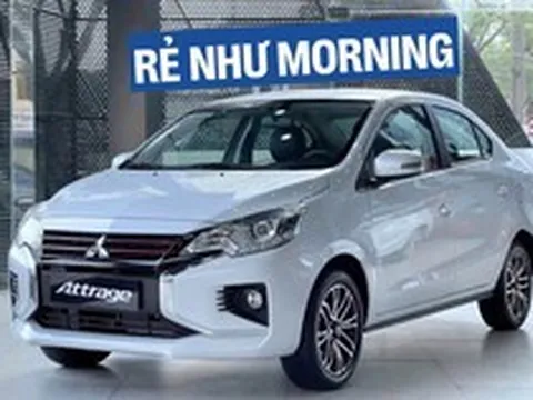 Mitsubishi Attrage bản cao xả kho giảm giá gần 70 triệu đồng, lăn bánh thậm chí áp sát Kia Morning