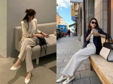 Phụ nữ thanh lịch cứ diện 1 giày - 1 quần: Đơn giản, sang và không lo kén dáng