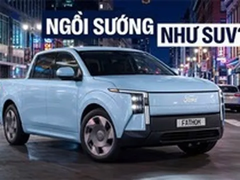Ford đem loạt bán tải điện ‘giá rẻ’ mới chạy công khai trên đường: Gương nhỏ, cánh gió lớn, không gian ngồi rộng hơn cả Toyota RAV4