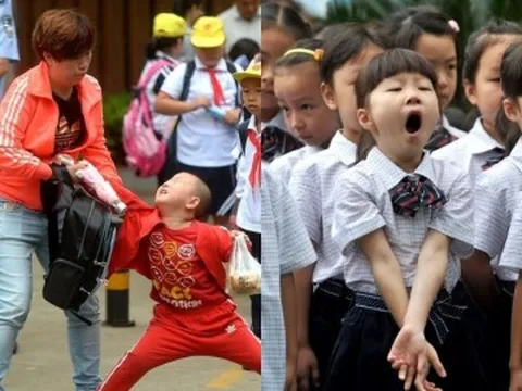 Cười chảy nước mắt với 7749 khoảnh khắc "hân hoan" ngày tựu trường của "khối măng non" sáng 5/9
