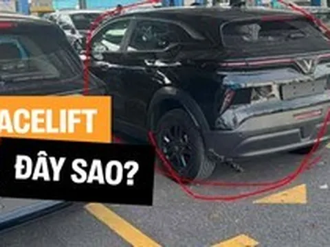 VinFast VF 6 facelift lộ diện không nguỵ trang: Thiết kế tinh chỉnh nhẹ, dễ dùng tay nắm cửa phẳng như VF 8