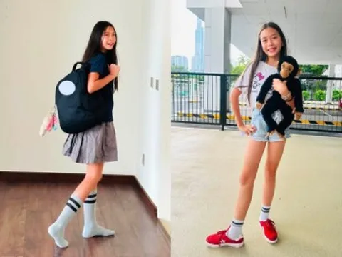 Mặc đồng phục trường 900 triệu/năm, con gái lớp 7 của Đoan Trang khiến cõi mạng trầm trồ vì vóc dáng như thiếu nữ