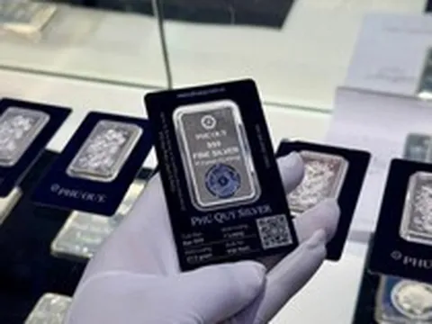 Giá bạc ngày 14/9 tại Phú Quý, Sacombank, DOJI, Bảo Tín Mạnh Hải