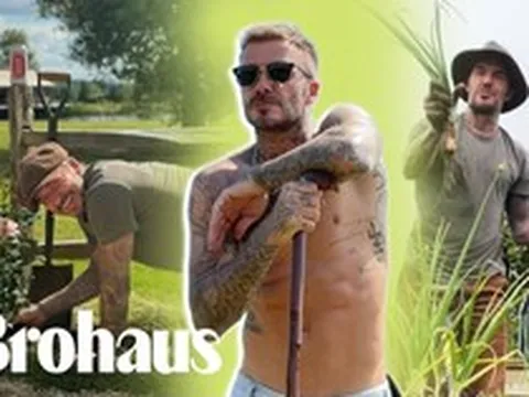 Beckham về quê làm vườn