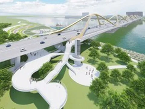 Một năm nữa, Hà Nội sẽ hoàn thành cây cầu vượt sông Hồng vốn 16.200 tỷ đồng nối khu phố cổ với Long Biên, sở hữu thiết kế