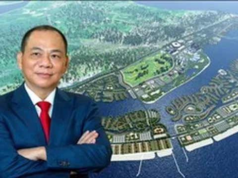 Tỷ phú Phạm Nhật Vượng đang cho gần 9.000 người, hơn 2.000 máy móc thi công xuyên ngày đêm tại siêu dự án 18 tỷ USD