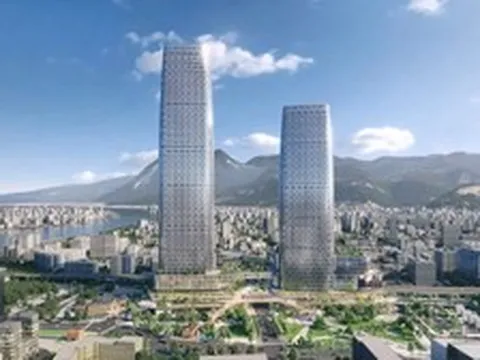 Tòa tháp đôi cao hơn Landmark 72 đã dựng xong một nửa, vốn đầu tư 50.000 tỷ đồng, dự kiến hoàn thành cuối năm 2027