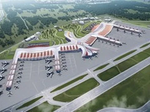 Việt Nam sắp hoàn thành công trình "Phượng Hoàng lửa" do Sun Group đầu tư để đón các nguyên thủ: 33.000 tấn thép dựng kết cấu mái, hơn 9.500 tấm kính đang phủ kín nhà ga