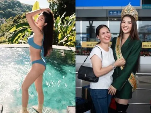Hoa hậu diện bikini khoe làn da trắng như bông bưởi, có mẹ là Hiệu trưởng, bố là Phó viện trưởng