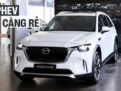 Mazda CX-90 giảm giá hơn 80 triệu tại đại lý: Bản PHEV còn 2,218 tỷ đồng, tăng sức cạnh tranh Palisade, Teramont