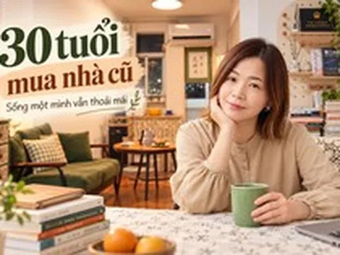 30 tuổi mua căn hộ cũ 67m², 31 tuổi bắt đầu lại sự nghiệp: Cô gái sống một mình 5 năm và biến phòng khách thành nơi không ai ngờ tới