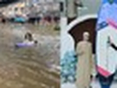 MC đám cưới chèo thuyền vượt đèn đỏ giữa ngày Bangkok ngập lụt, cảnh sát giao thông nói 1 câu hút 17 triệu người