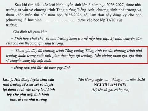 Phụ huynh tố trường ở TP.HCM ép phải học môn liên kết mới được bán trú