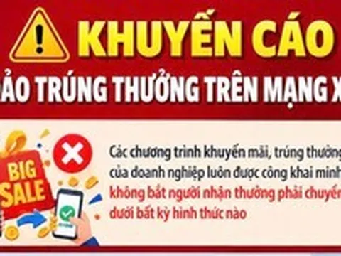 Cảnh giác để không bị lừa đảo trúng thưởng trên mạng xã hội