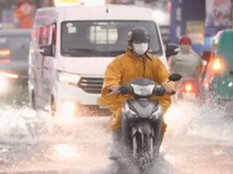 Chiều và tối nay miền Tây, TP.HCM, Tây Ninh vẫn còn mưa to