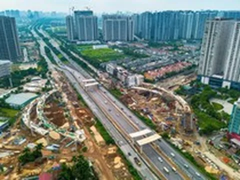 Đại lộ dài nhất Việt Nam với 16 làn xe, đẹp như Châu Âu...đang hình thành 1 nút giao thiết kế đặc biệt ngay sát siêu đô thị của tỷ phú Phạm Nhật Vượng