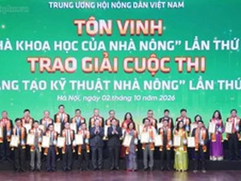 Tôn vinh 42 nhà khoa học của nhà nông, trao 24 giải nông dân sáng tạo
