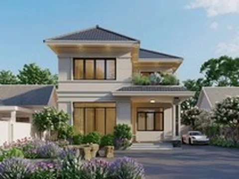 Xây nhà mái Nhật 2 tầng 3 phòng ngủ 80m² bao nhiêu tiền?
