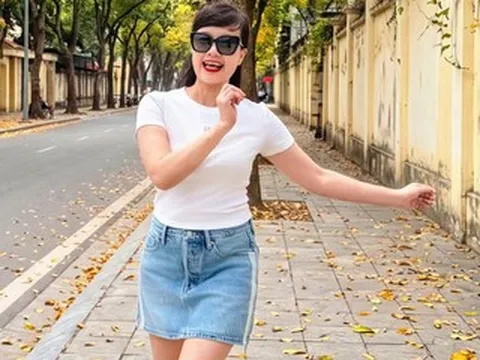 MC Hoài Anh VTV sành điệu xuống phố, nghệ sĩ Vân Dung trẻ như gái đôi mươi
