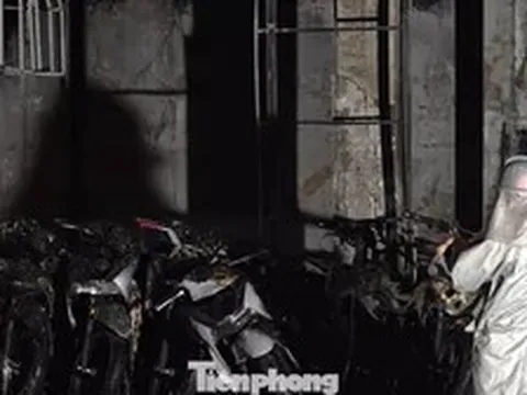 Công an Hà Nội thông tin vụ cháy cửa hàng xe máy trên phố Nguyễn Khánh Toàn