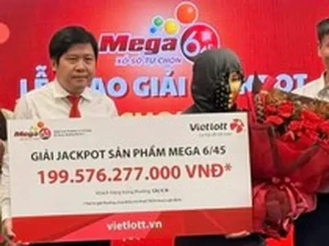 Người phụ nữ An Giang trúng Vietlott gần 200 tỷ đồng