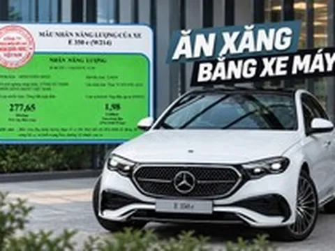 Mercedes-Benz E-Class PHEV giá dự kiến gần 3,4 tỷ đồng tại Việt Nam lộ mức tiêu thụ xăng 'như ngửi': Dưới 2L/100km, tiết kiệm hơn cả Honda Lead